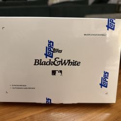 2025 Baseball Topps Black And White Hobby Box Sealed 