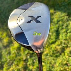 MINT CALLAWAY X GOLF FAIRWAY WOOD 15* #3 W FUJIKURA GRAPHITE 70g REGULAR 