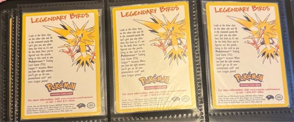 All 3 legendary bird promos from premier 2000 movie sealed wizard of the coast