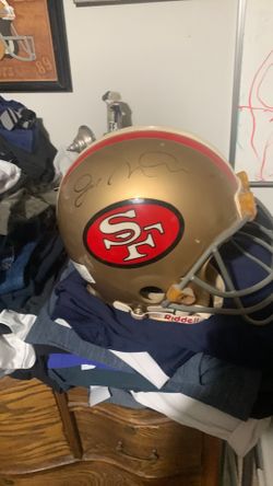 Joe Montana signed helmet