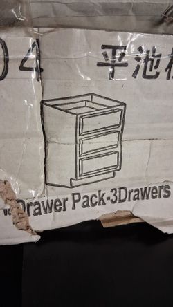 NEW 15" KITCHEN 3 DRAWER BASE 