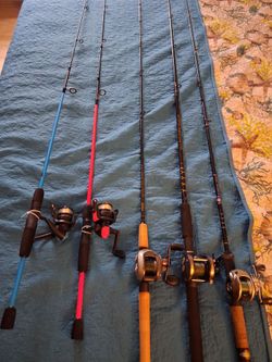 Fresh water fishing poles