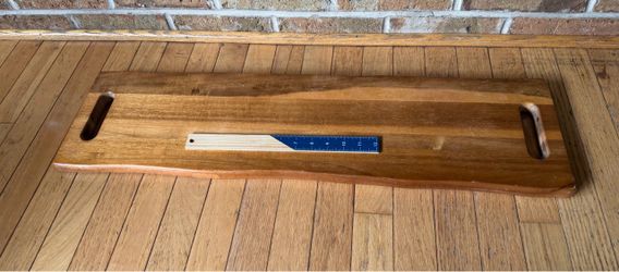 31”x8” gorgeous wooden charcuterie board with handles Wooden Serving Board