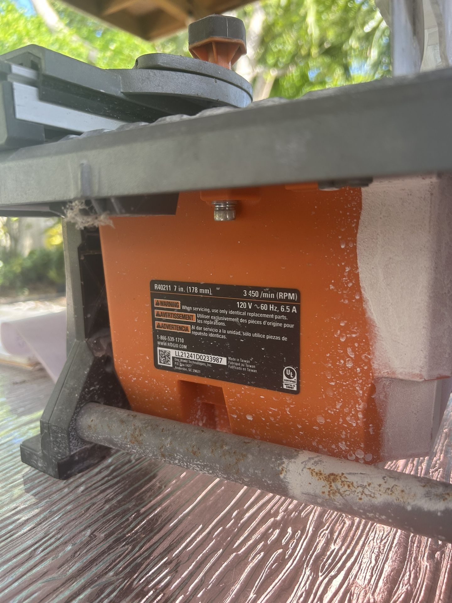 Rigid Table Top Tile Saw