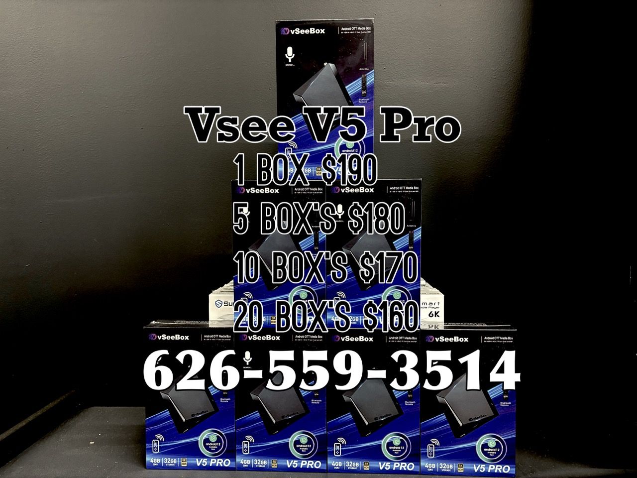 Vsee box V5 pro new sealed 1 year warranty v see box superbox super box 