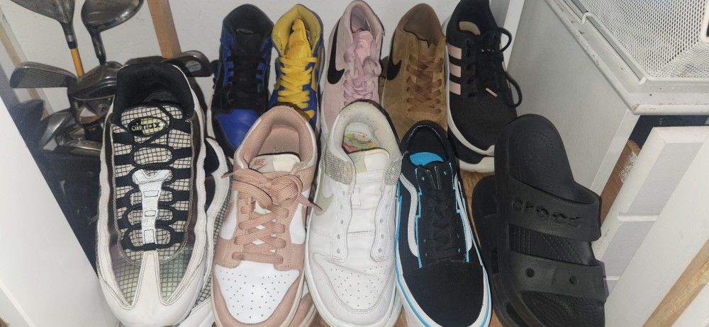 New And Used Nikes Adidas Vans Soccer Cleats  Crocs