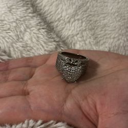 Moissanite Heart Ring