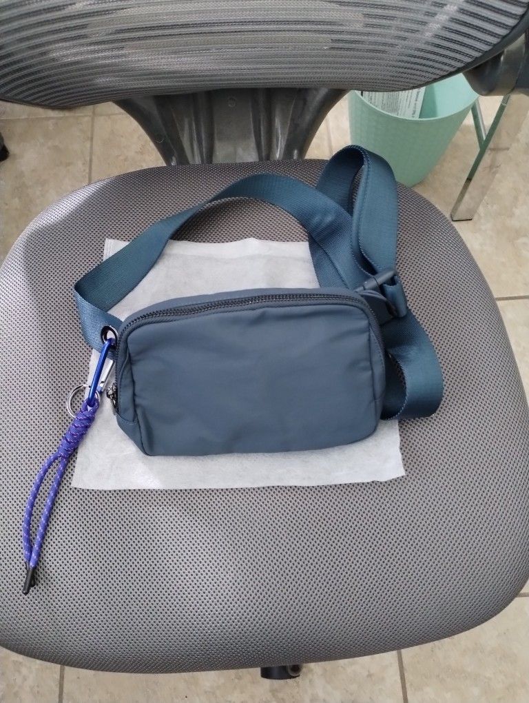 Brand New nylon bum, sling bag / purse with removable keychain & dust bag
