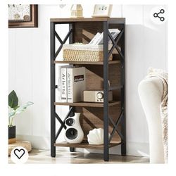 Industrial 4-tier Bookshelf 