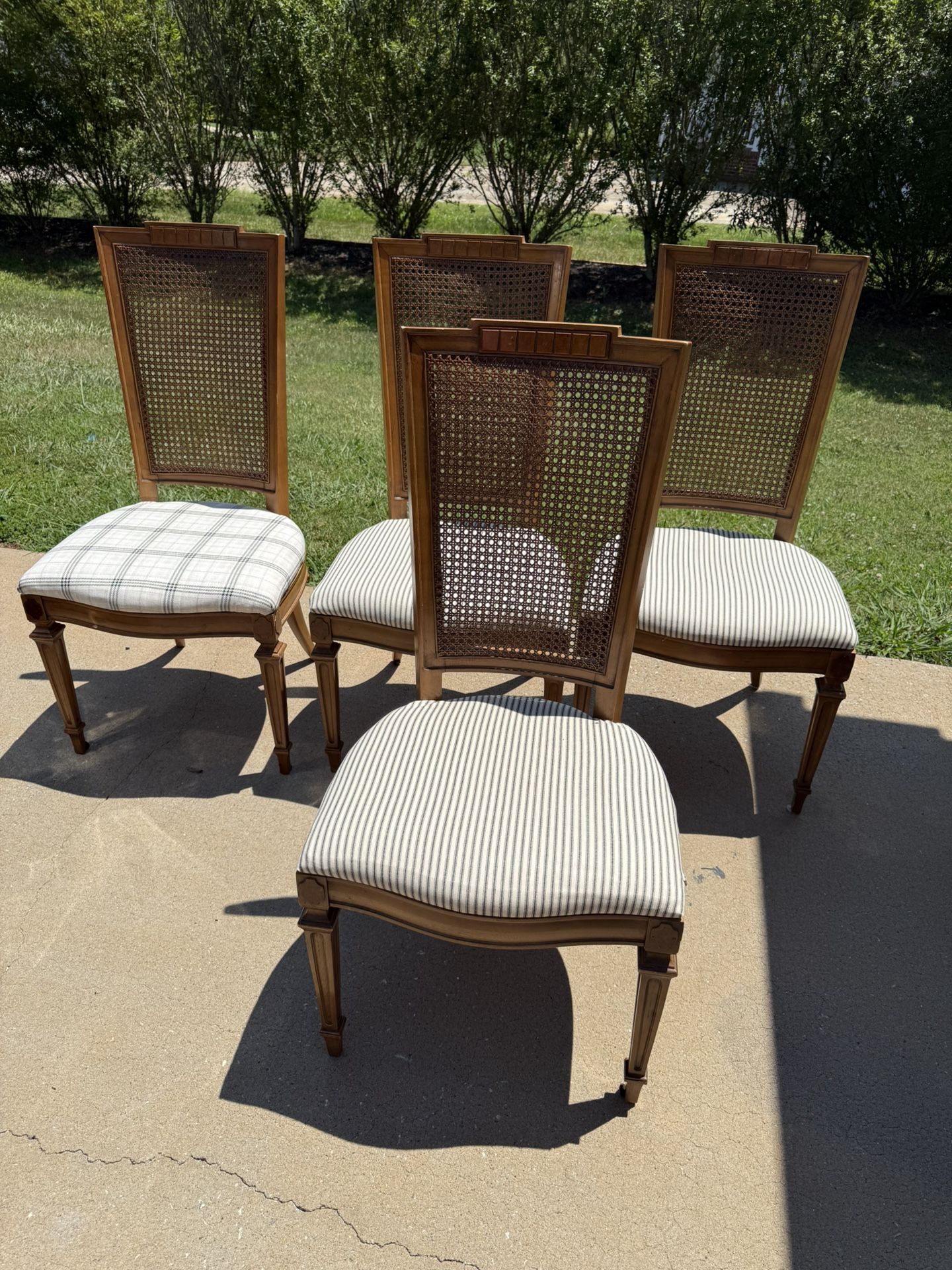 Cane Back Chairs Set Of 4