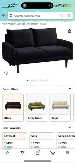 Two Love Seats! With Gold Legs