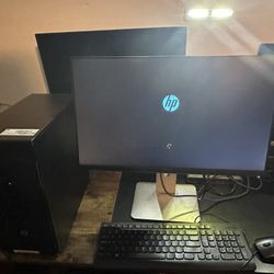 HP Pro desk 405 G2 With Dell Ultra Sharp 24 Inch Monitor And Wireless Keyboard/Mouse