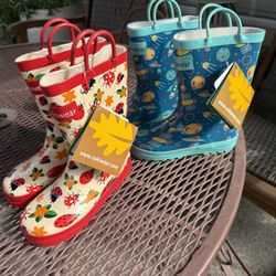 Kid’s Designer Rain boots - NWT Size 12