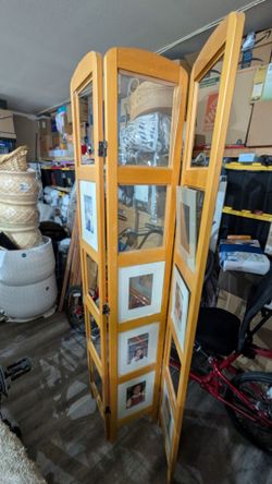 Photo frame for 30 pictures. Stands about 5' tall- $30