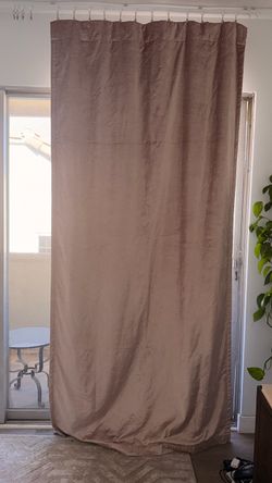 West Elm Velvet Blush Curtain Panels - 4