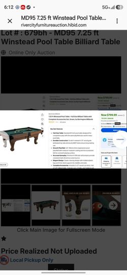 Brand new pool table.