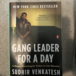 Gang leader for a day Book