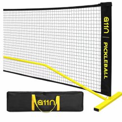 A11N SPORTS Designed for All Weather Conditions with Steady Metal Frame and Strong PE Net, Regulation Size Net with Carrying Bag- 22’ Wide x 36” Tall,