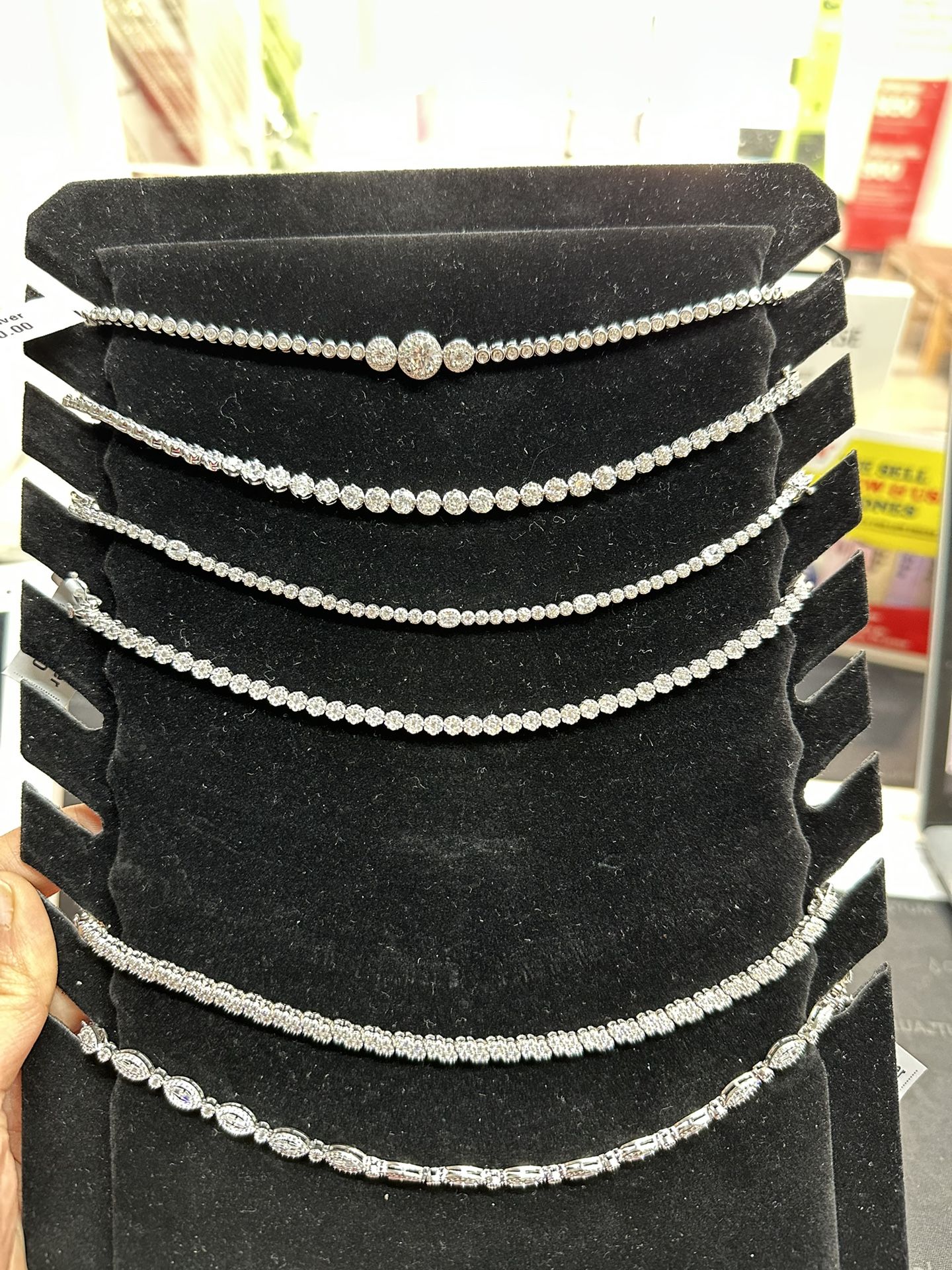 925 Silver CZ Bracelet For $99