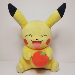 Pokemon Pikachu Plush 2017 10" Trainers Choice TOMY Stuffed Deluxe Toy RARE