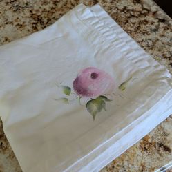 8 hand painted napkins