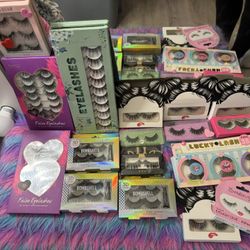 Lots Bundle Of Different Styles Of Lashes / Human Hair Everything Brand New 💕