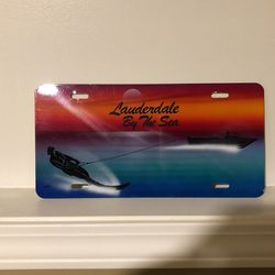 Metal License Plate Decoration From Fort Lauderdale