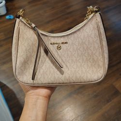 Michael Kors Pink/Cream Mini Purse