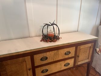 Wrought Iron Pumpkin Centerpiece With Scented Candle
