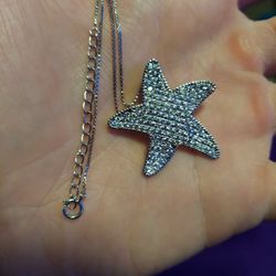 Silver Star Charm Necklace