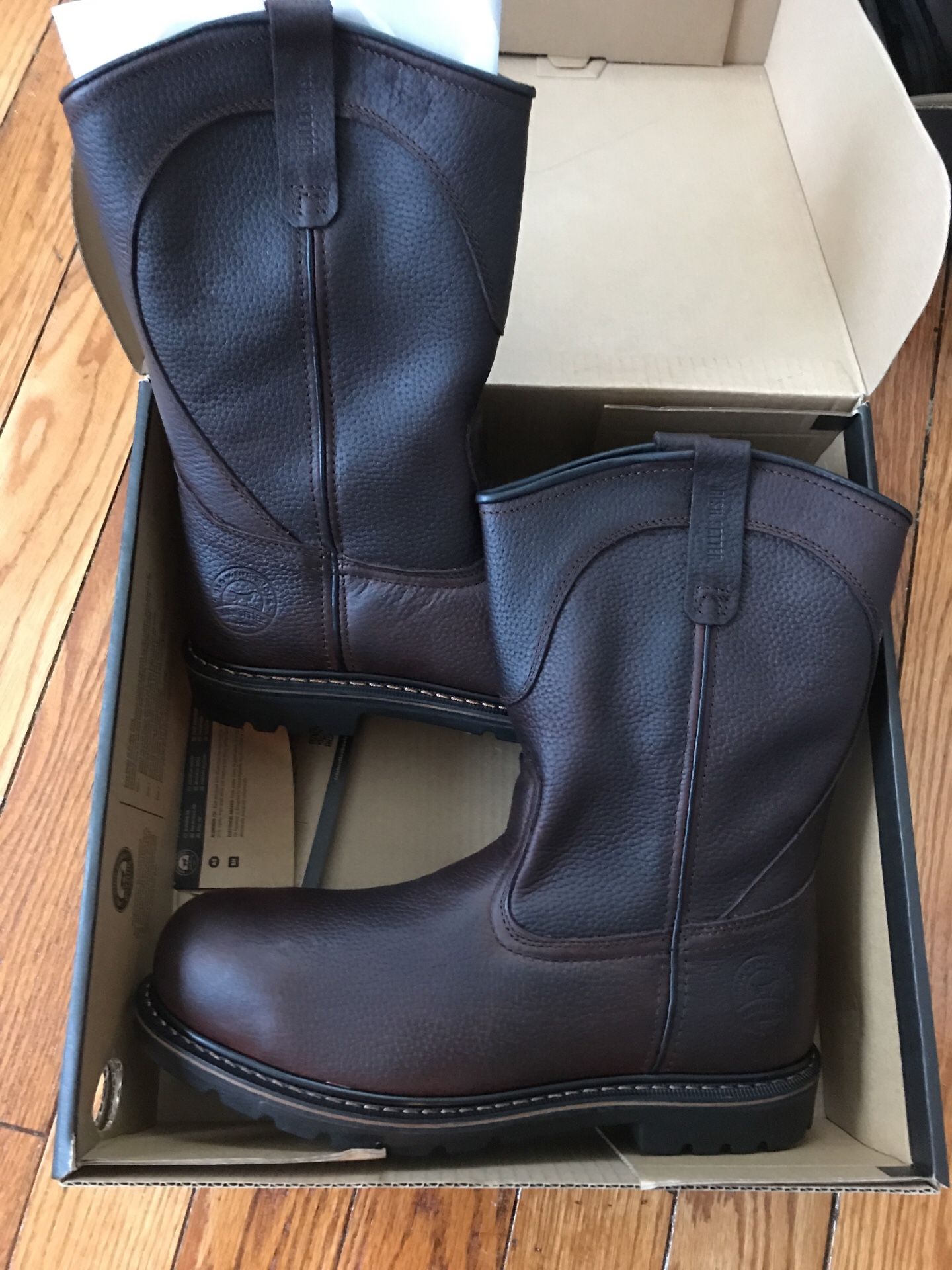 Red Wing steel toe boots