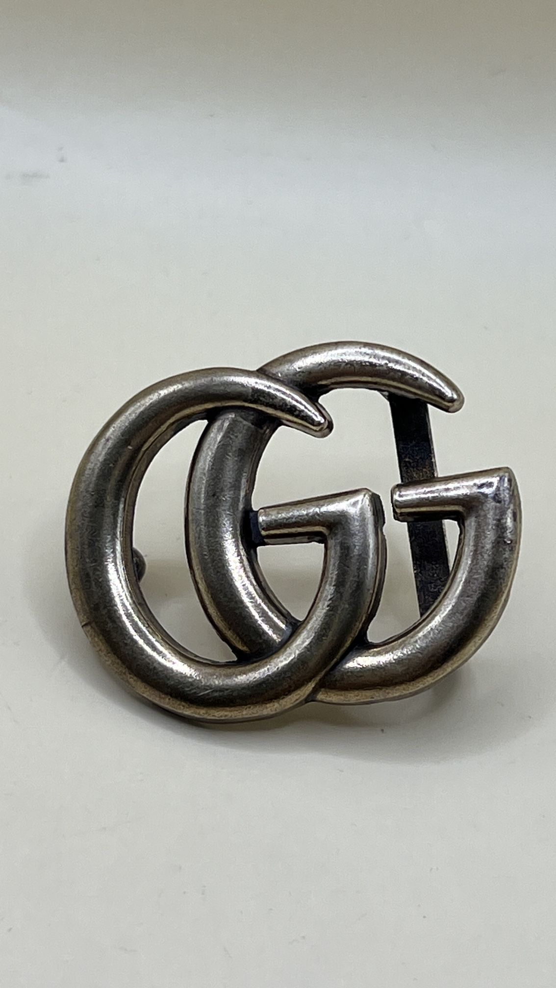 Vintage Gucci Bronze GG Monogram Golden with Dark Reversible Belt Buckle only