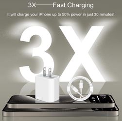USB-C Charger With 6’ Cable 2-pack