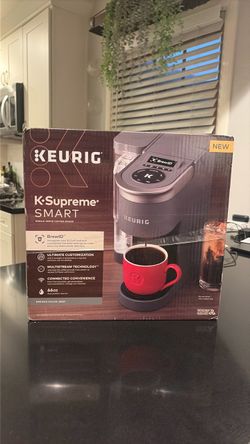 keurig k•supreme smart single serve coffee maker *free coffee pods included*