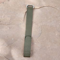 Barracuda Watch Strap Hook and Loop Closure Olive 22mm