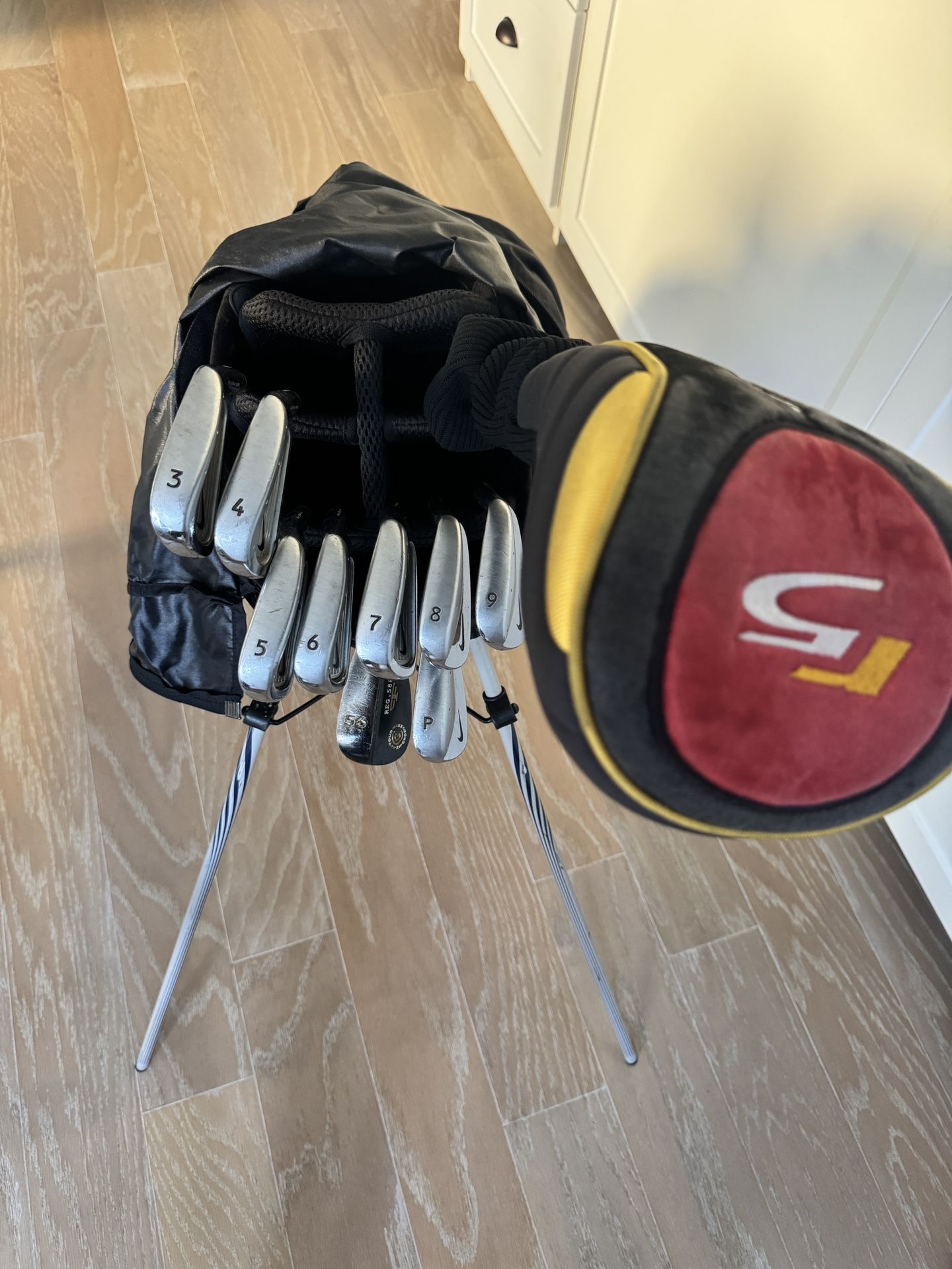 Golf Clubs and Bag