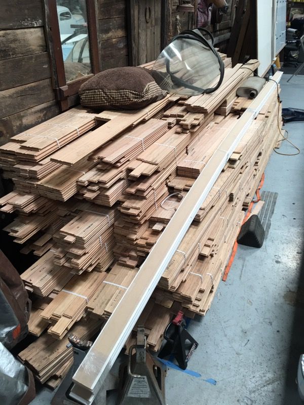 New 2" unfinished solid red oak hardwood flooring