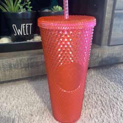 Starbucks Hot Pink Studded Tumbler