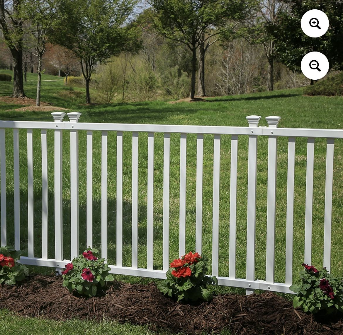 BRAND NEW - 36in x 42in - Baskenridge No-Dig Vinyl Fence Kit - White