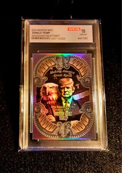 Donald Trump 2024 Merrick Mint Graded WCG 10 President 45 & 47