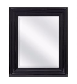 23"x 27" Beveled Mirror black