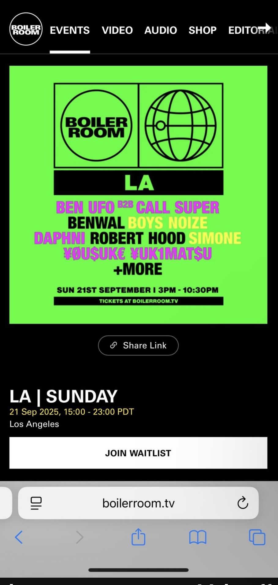 Boiler Room LA