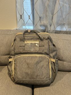 Gray Diaper Bag/Backpack