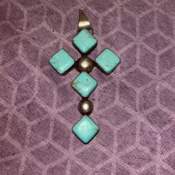 Silver With Jade Stone Pendent 