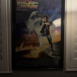 Back To the Future Poster With Frame 