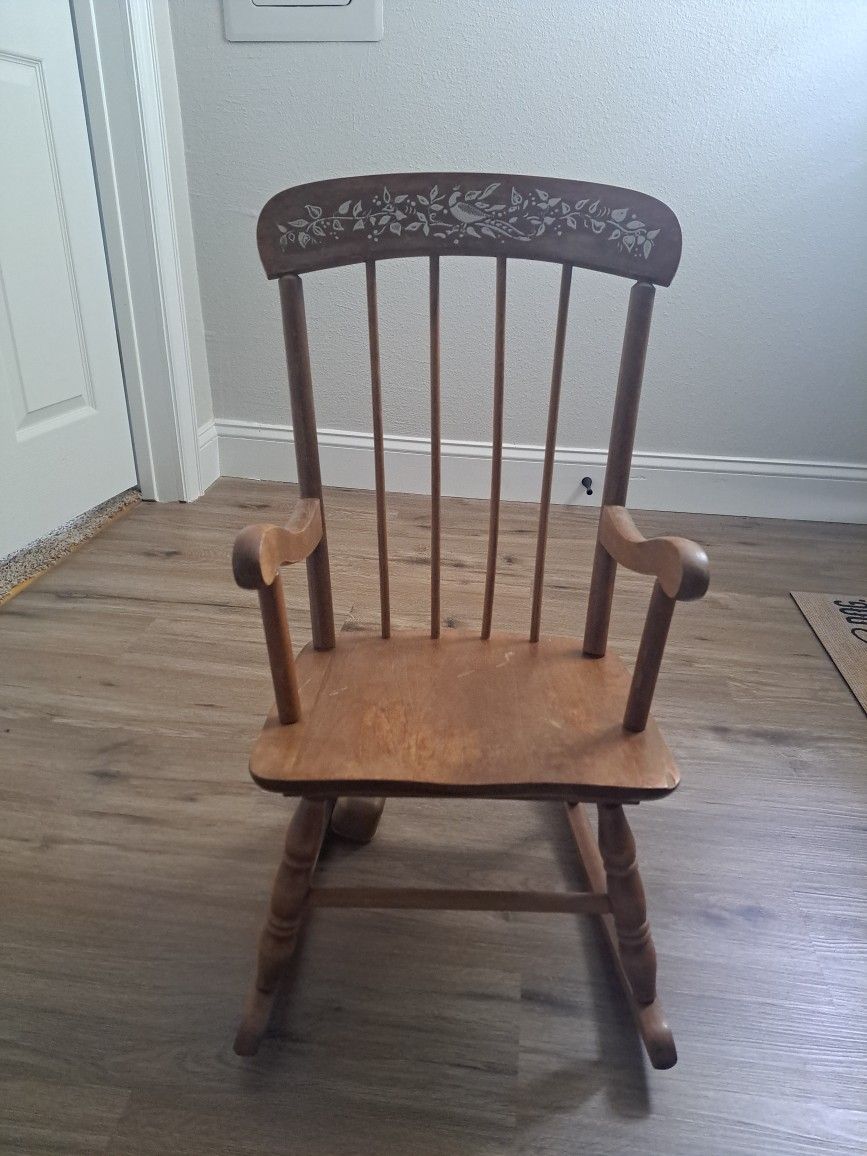 Vintage Kids Rocking Chair