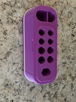 3D Printed Cricut Tool Organizer – Holds Weeding Tools, Pens & Blades – Purple 