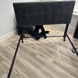 Full Size Frame And Brand New Headboard 