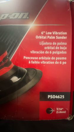 Snap-On 6" Low Vibration Orbital Air Palm Sander