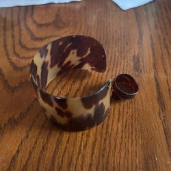 TORTOISE SHELL  Cuff And Ring